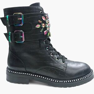 Kurt Geiger London Stoop Combat Boots  8.5